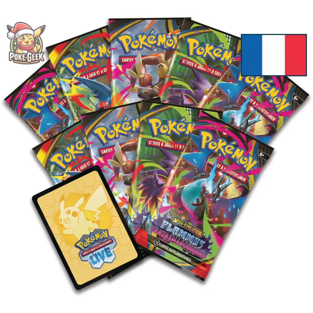 Coffret Dresseur d’Élite Méga-Évolution ME02: Flammes Fantasmagoriques – Version Française