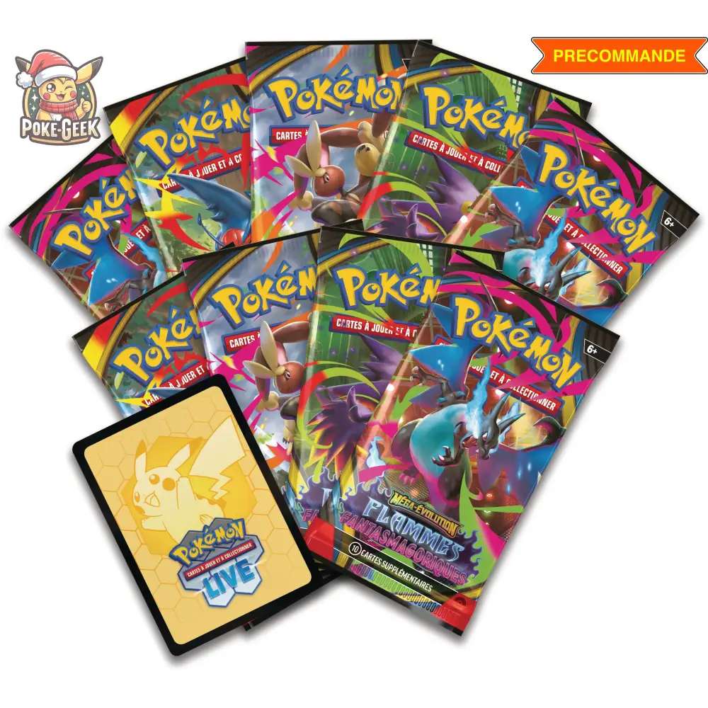 Coffret Dresseur d’Élite Méga-Évolution ME02: Flammes Fantasmagoriques – Version Française