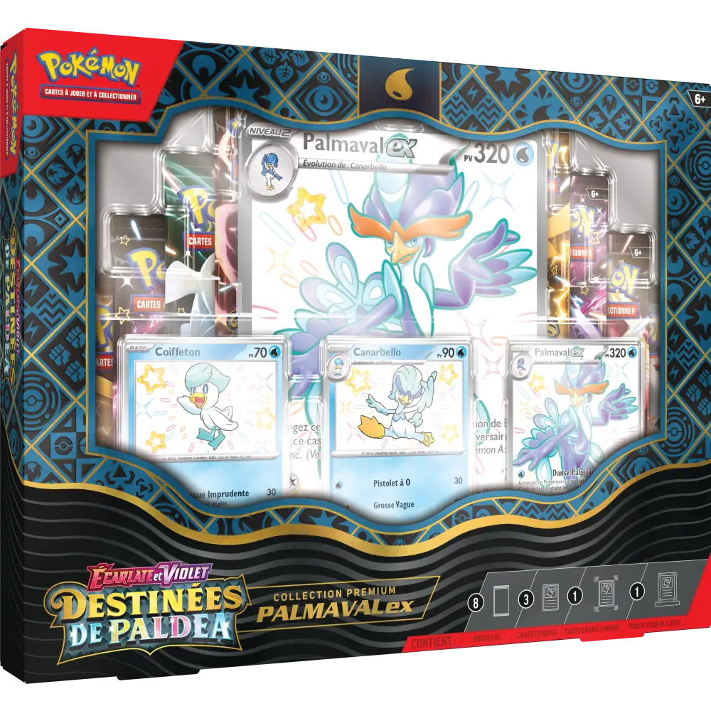 Coffret - ÉCARLATE ET VIOLET - COLLECTION PREMIUM DESTINÉES DE PALDEA - Palmaval-ex - FR - Poke-Geek