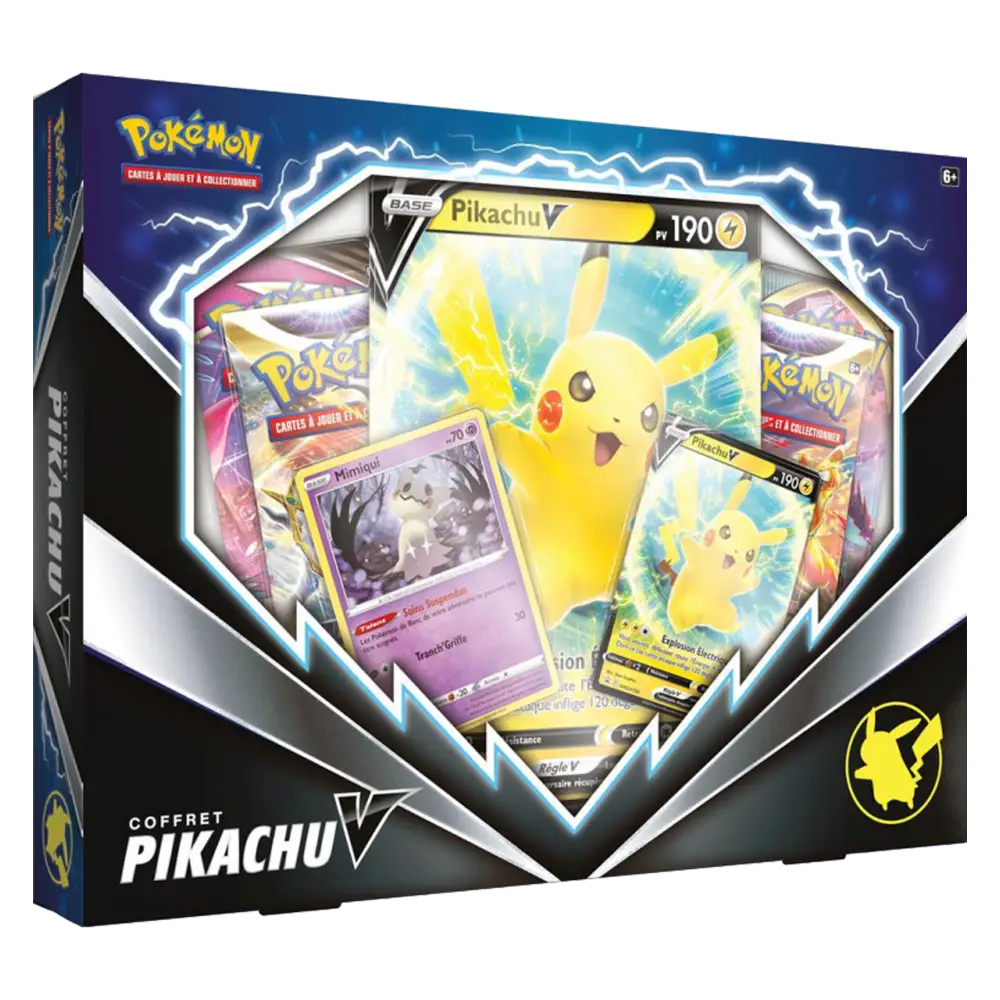 Coffret Pikachu V - 4 boosters - FR - Poke-Geek