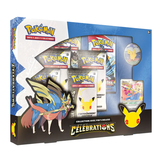 COFFRET PIN'S DELUXE ZACIAN POKÉMON CÉLÉBRATIONS