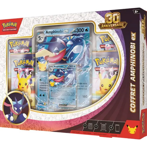 Coffret Pokémon 30e Anniversaire Amphinobi-ex – Français - Coffret Pokémon