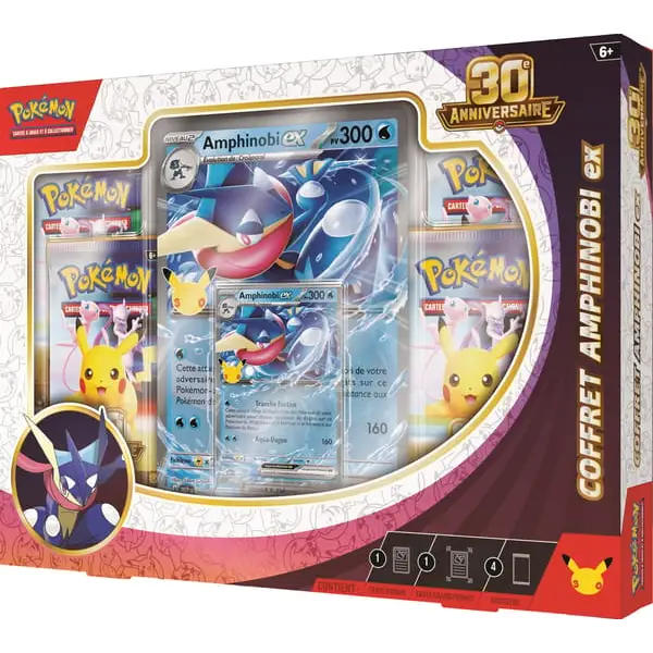 Coffret Pokémon 30e Anniversaire Amphinobi-ex – Français - Coffret Pokémon