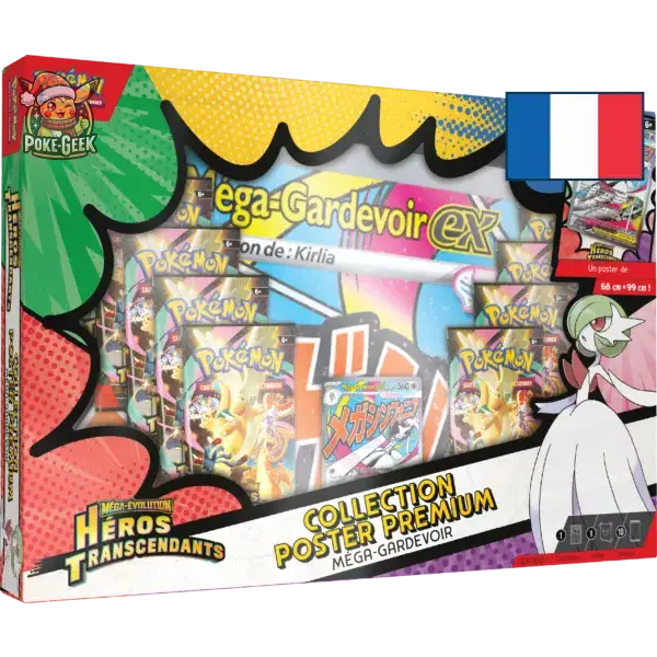 Coffret Pokémon – Collection Poster Premium Méga-Gardevoir (Héros Transcendants – ME02.5) – Scellé FR