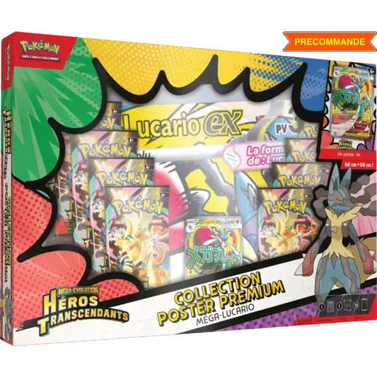 Coffret Pokémon – Collection Poster Premium Méga-Gardevoir (Héros Transcendants – ME02.5) – Scellé FR - Poke-Geek