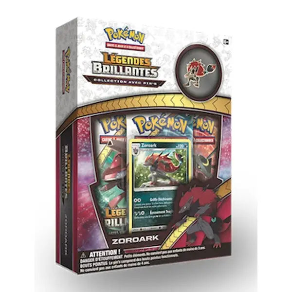 Coffret Pokémon SL3.5 Légendes Brillantes – Collections avec pin's Zoroark – Français - Poke-Geek