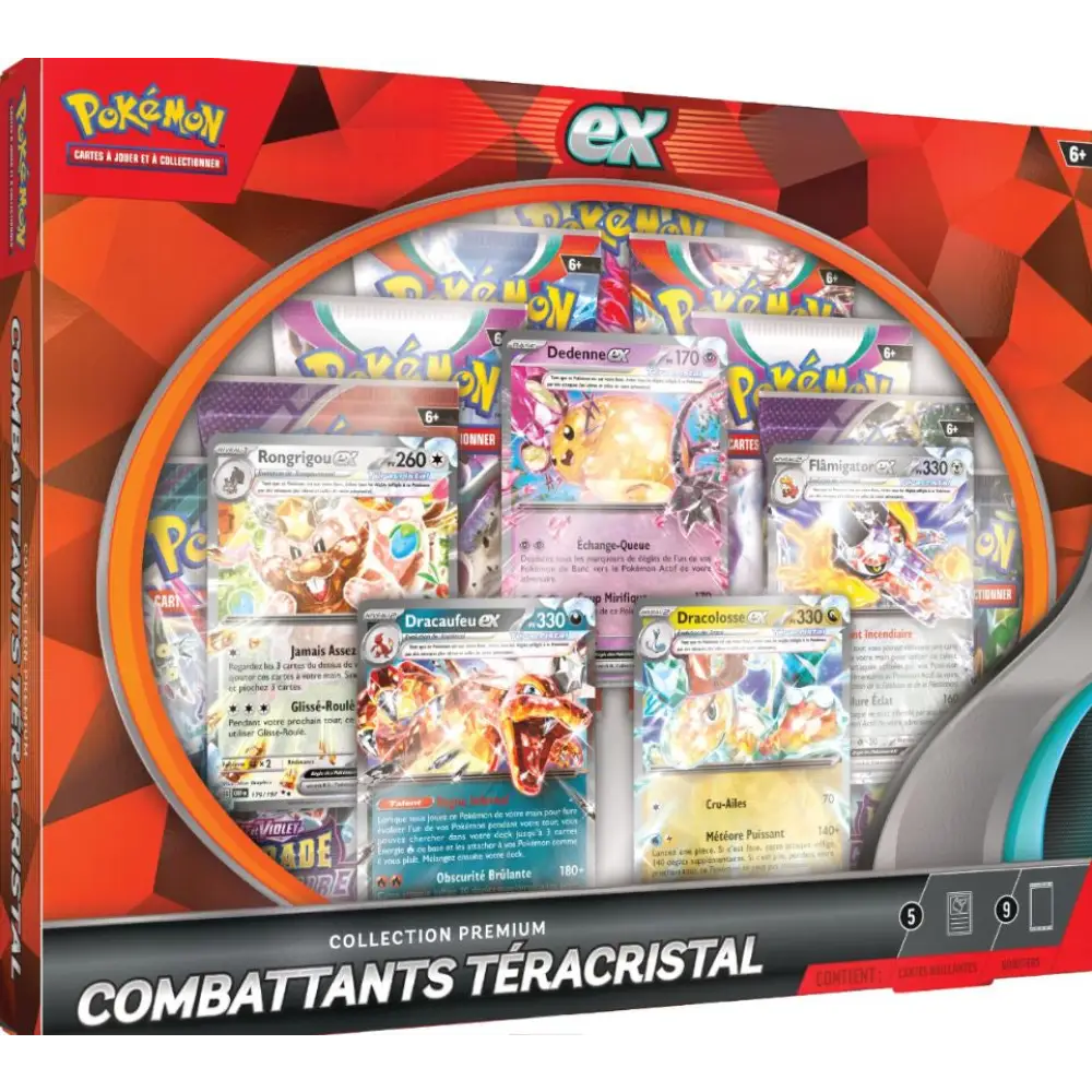 Coffret Premium Combattants Téracristal (9 Boosters) Fr