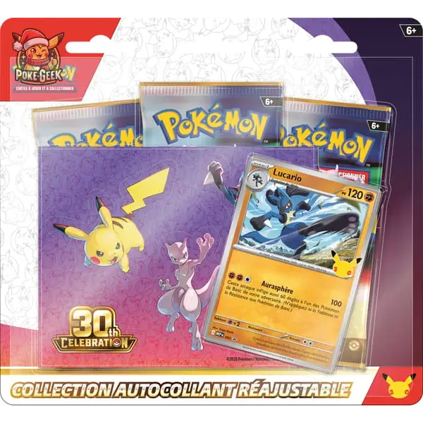 Collection Autocollant Tech Pokémon 30e Anniversaire – Français - Coffret Pokémon