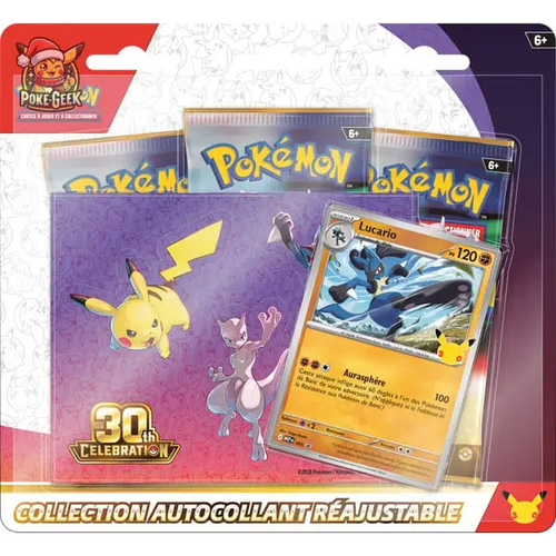Collection Autocollant Tech Pokémon 30e Anniversaire – Français - Coffret Pokémon