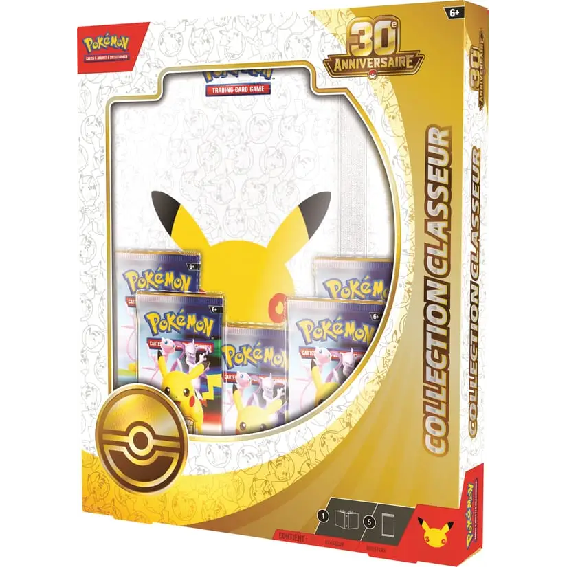 Collection Classeur Pokémon 30e Anniversaire – 5 Boosters – Français - Coffret Pokémon