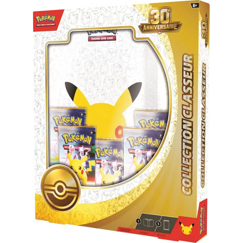 Collection Classeur Pokémon 30e Anniversaire – 5 Boosters – Français - Coffret Pokémon