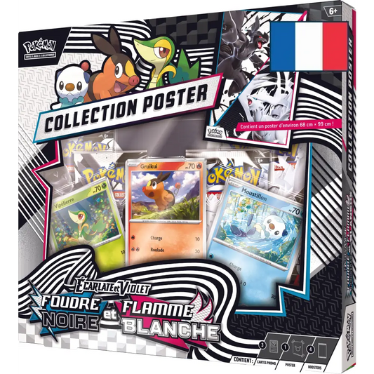 Collection Poster Écarlate et Violet EV10.5 – Foudre Noire et Flamme Blanche – FR