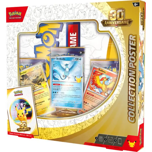 Collection Poster Pokémon 30e Anniversaire – Français - Coffret Pokémon