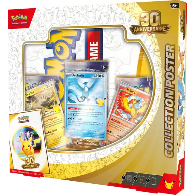 Collection Poster Pokémon 30e Anniversaire – Français - Coffret Pokémon