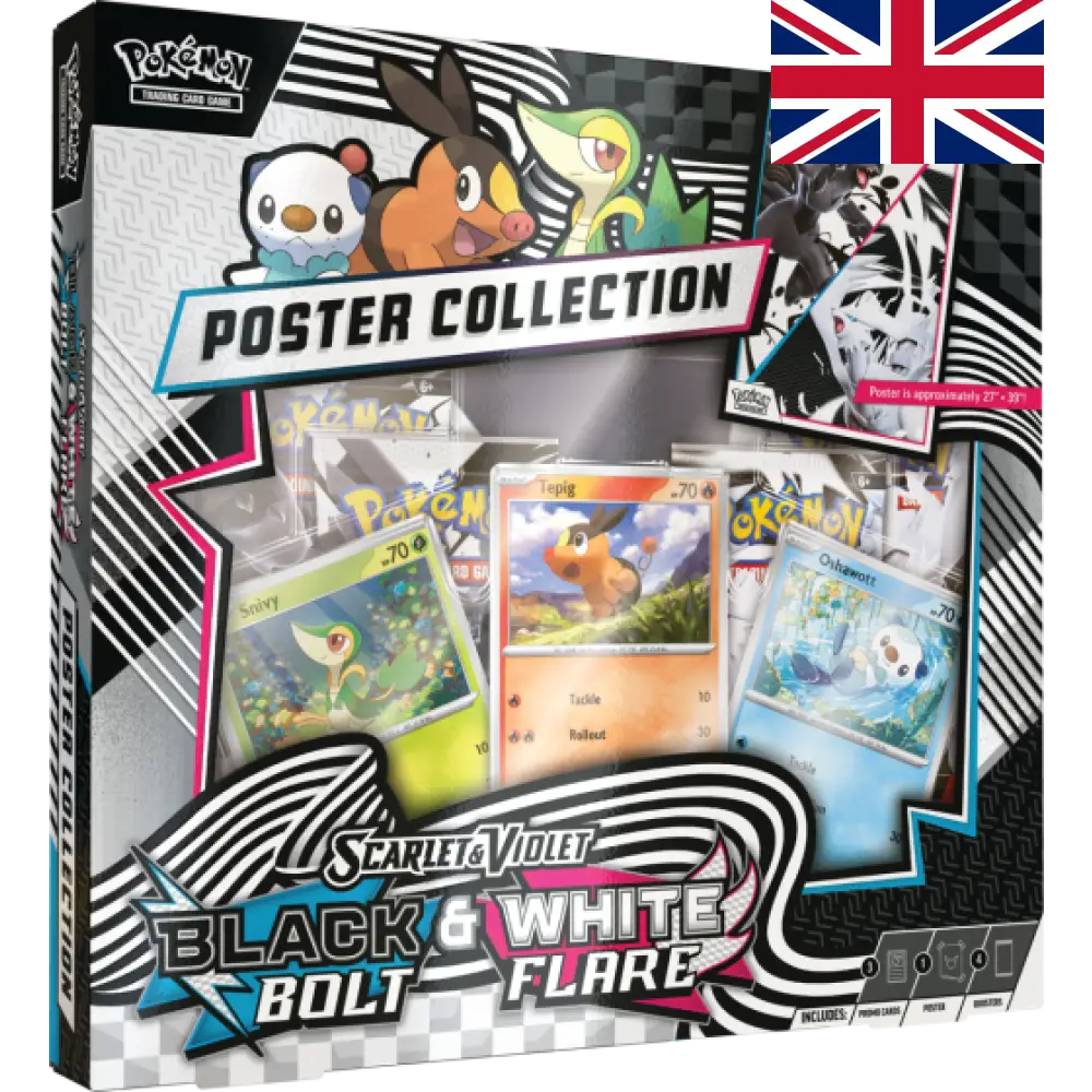 Collection Poster Unys – SV10.5 Black Bolt & White Flare 🚩 Anglais 🚩