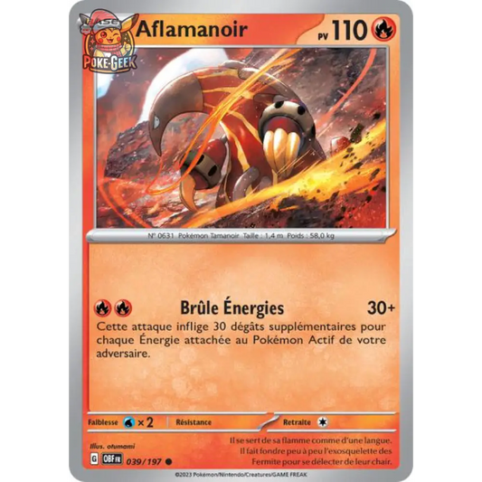 Common - Pokemon - Obsidian Flames - Aflamanoir 39/197