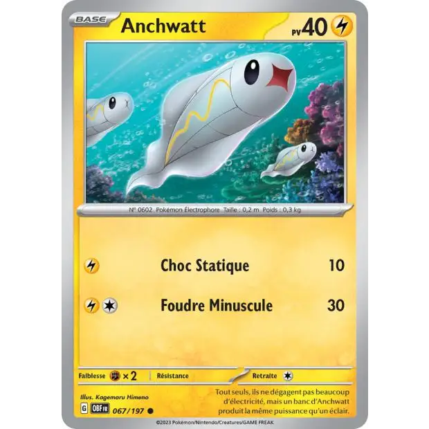 Commune - Pokemon - Flammes Obsidiennes - Anchwatt 67/197