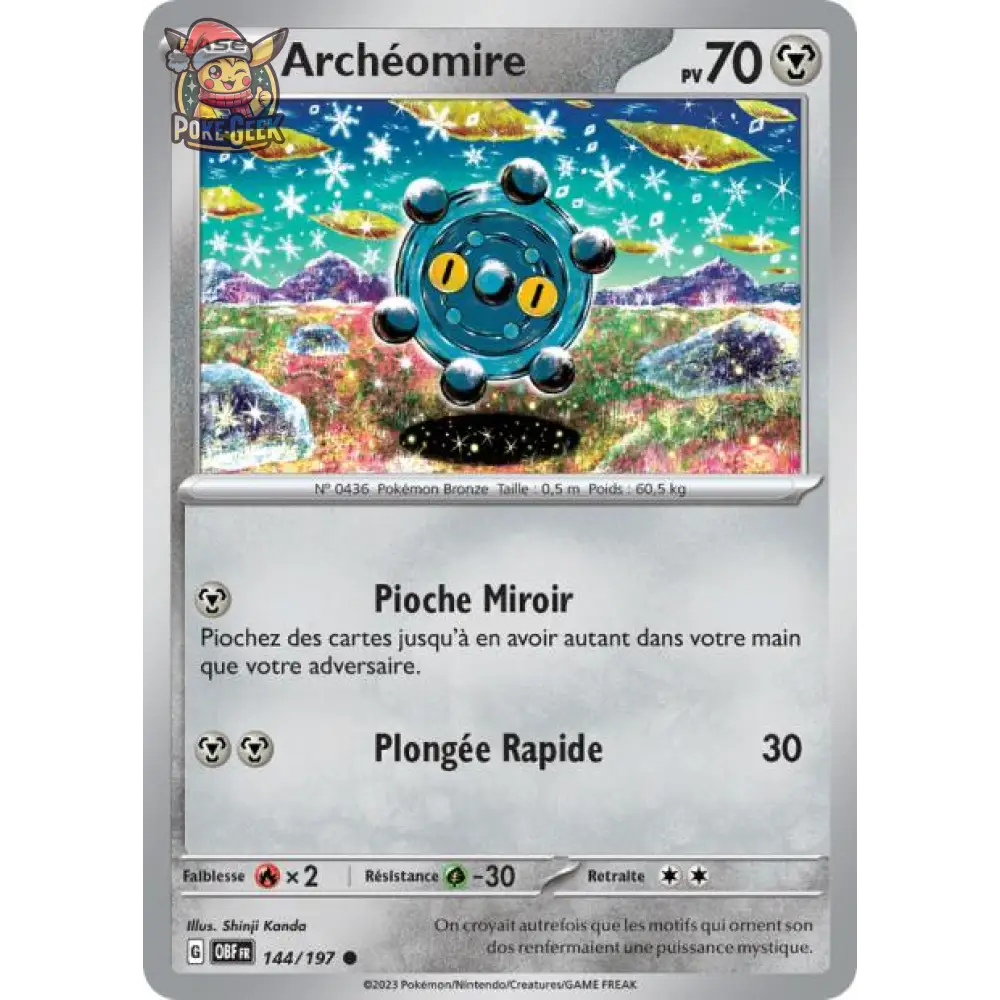 Commune - Pokemon - Flammes Obsidiennes - Archeomire 144/197 - Poke-Geek