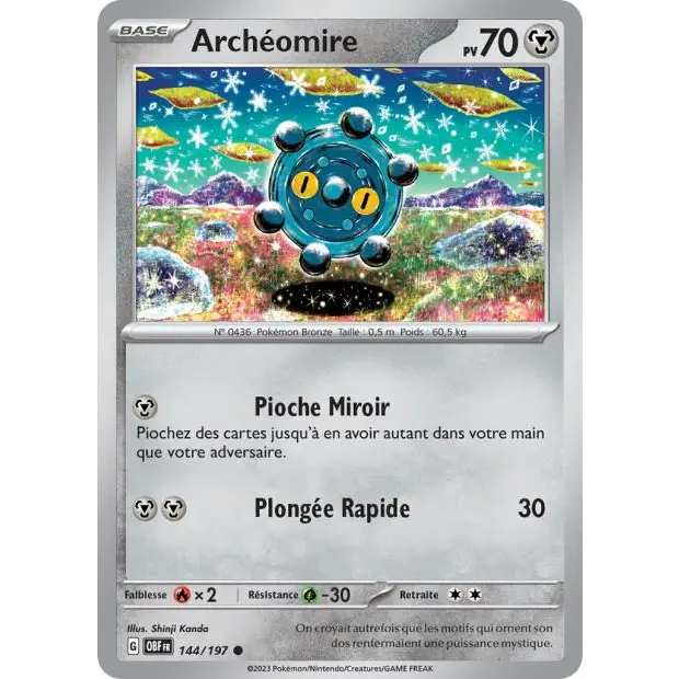 Commune - Pokemon - Flammes Obsidiennes - Archeomire 144/197