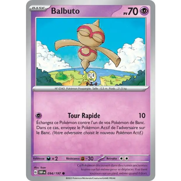 Common - Pokemon - Obsidian Flames - Balbuto 94/197