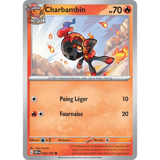 Common - Pokemon - Obsidian Flames - Charbambin 43/197
