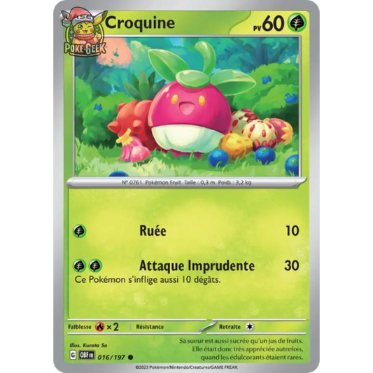 Common - Pokemon - Obsidian Flames - Croquine 16/197