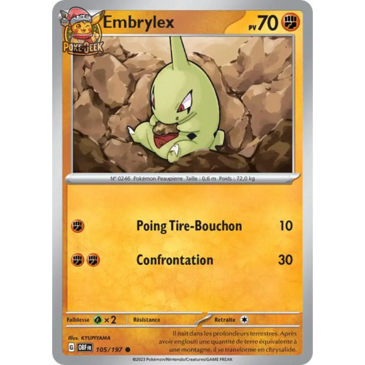 Common - Pokemon - Obsidian Flames - Embrylex 105/197