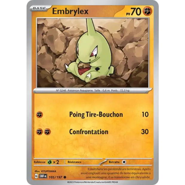 Common - Pokemon - Obsidian Flames - Embrylex 105/197