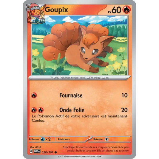 Common - Pokemon - Obsidian Flames - Vulpix 28/197