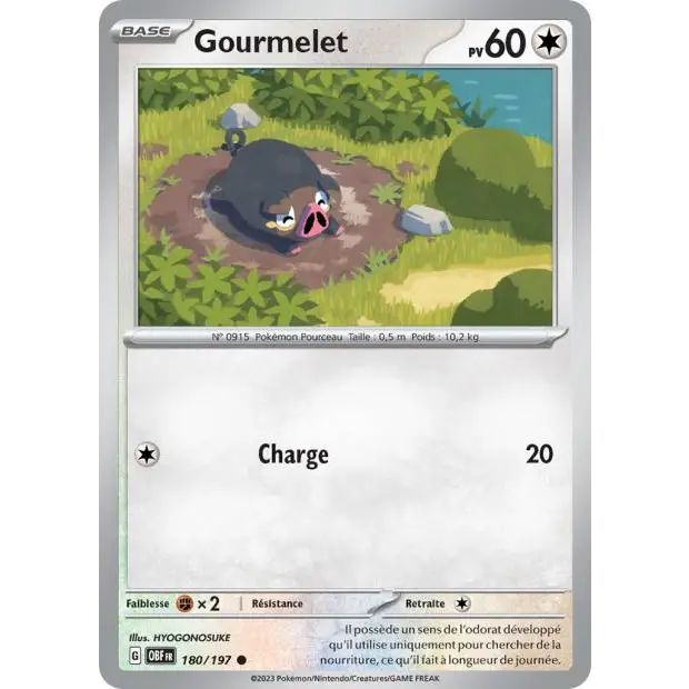 Commune - Pokemon - Flammes Obsidiennes - Gourmelet 180/197 - Poke-Geek