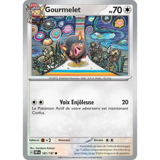 Commune - Pokemon - Flammes Obsidiennes - Gourmelet 181/197
