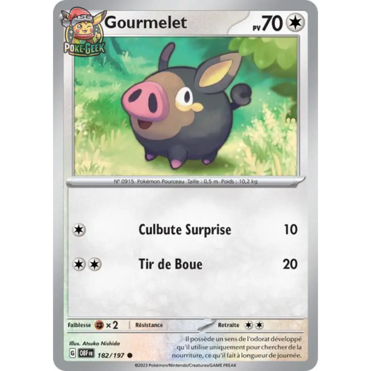 Commune - Pokemon - Flammes Obsidiennes - Gourmelet 182/197