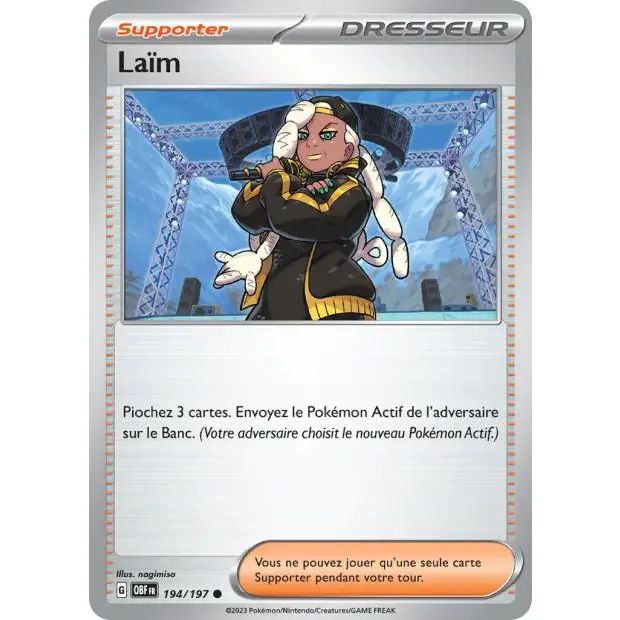 Commune - Pokemon - Flammes Obsidiennes - Laïm 194/197 - Poke-Geek