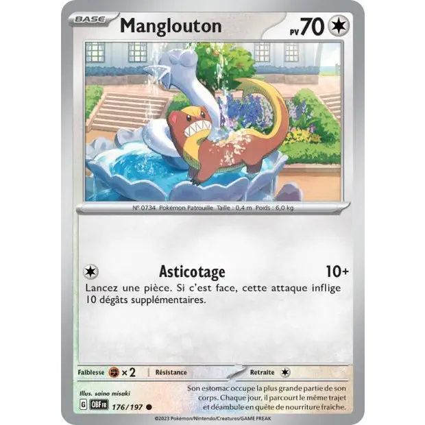 Common - Pokemon - Obsidian Flames - Manglouton 176/197