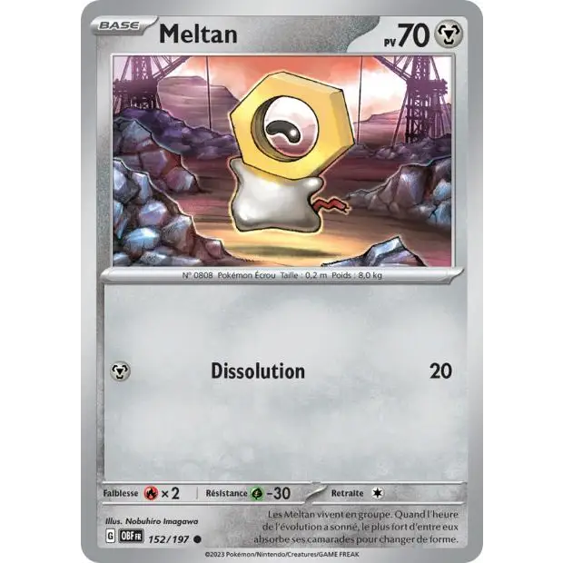 Commune - Pokemon - Flammes Obsidiennes - Meltan 152/197