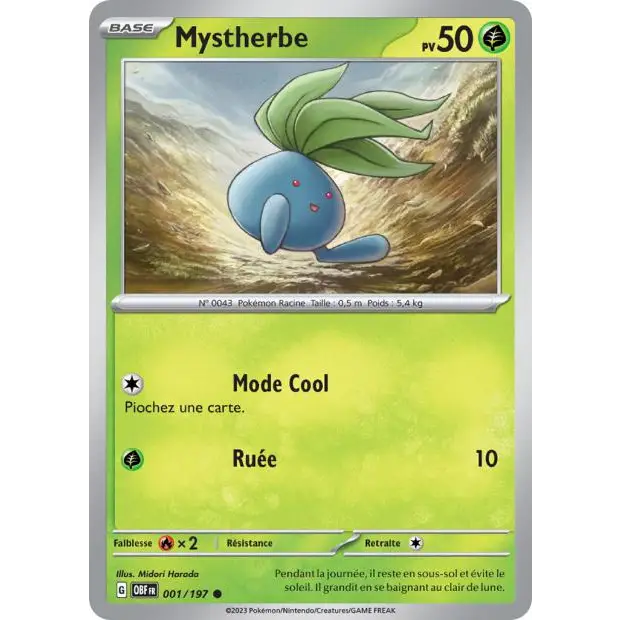 Commune - Pokemon - Flammes Obsidiennes - Mystherbe 1/197 - Poke-Geek
