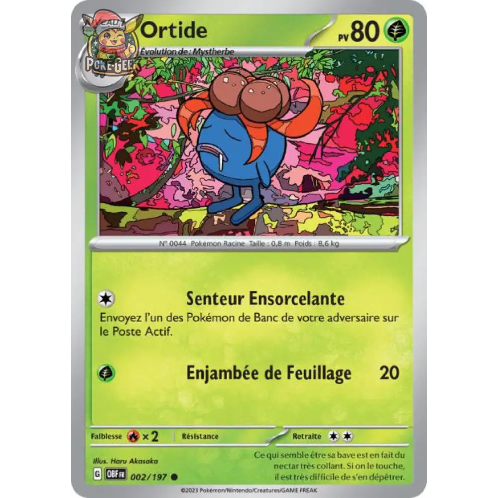 Commune - Pokemon - Flammes Obsidiennes - Ortide 2/197 - Poke-Geek