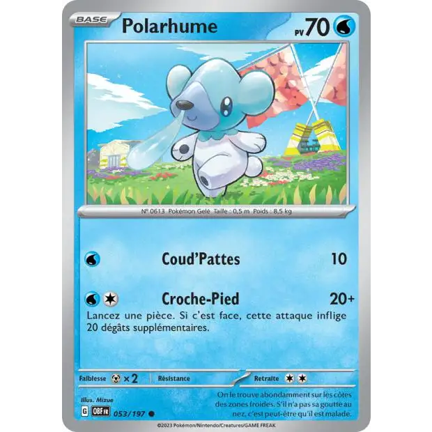 Commune - Pokemon - Flammes Obsidiennes - Polarhume 53/197