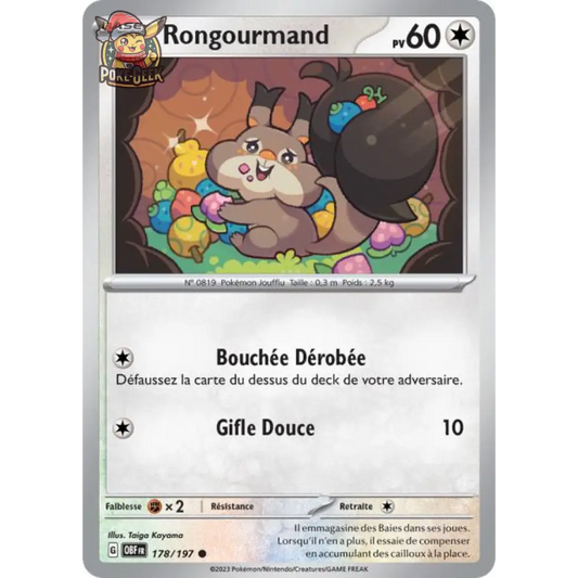 Commune - Pokemon - Flammes Obsidiennes - Rongourmand 178/197