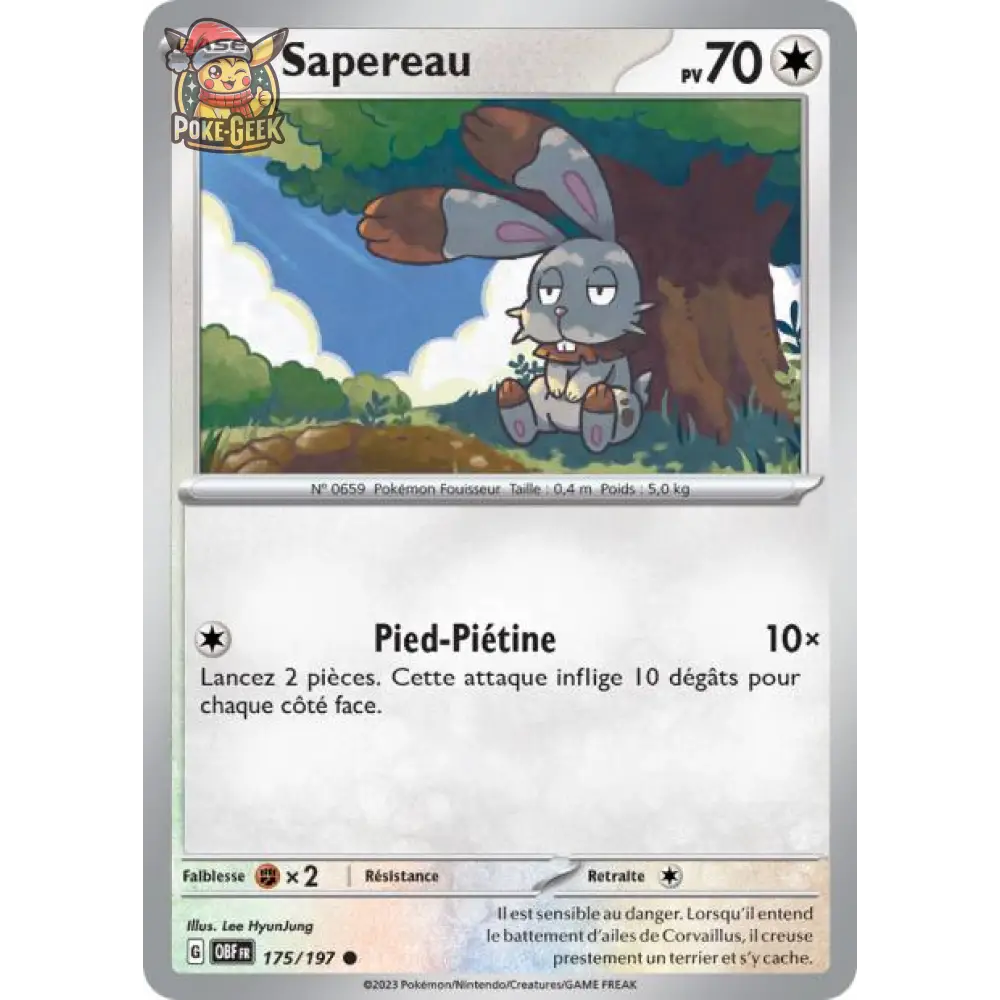 Commune - Pokemon - Flammes Obsidiennes - Sapereau 175/197 - Poke-Geek