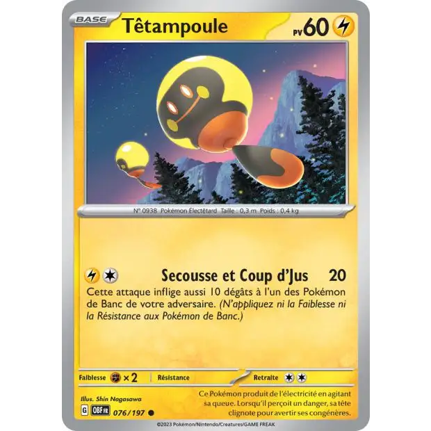 Commune - Pokemon - Flammes Obsidiennes - Têtampoule 76/197 - Poke-Geek