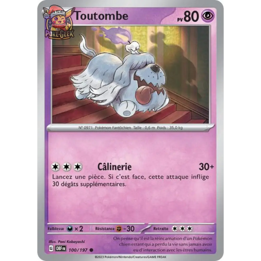 Common - Pokemon - Obsidian Flames - Tombstone 100/197