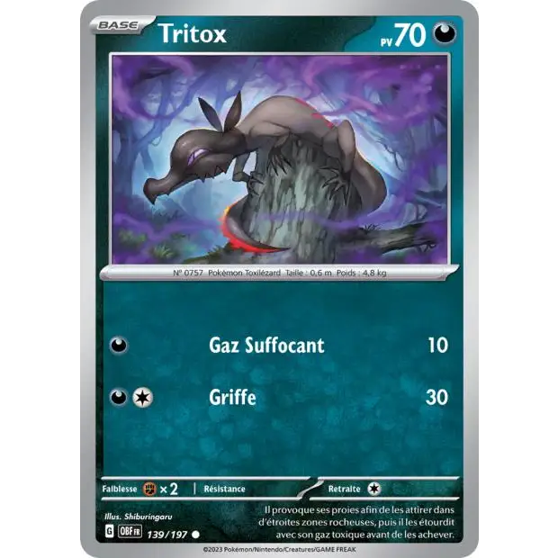 Commune - Pokemon - Flammes Obsidiennes - Tritox 139/197