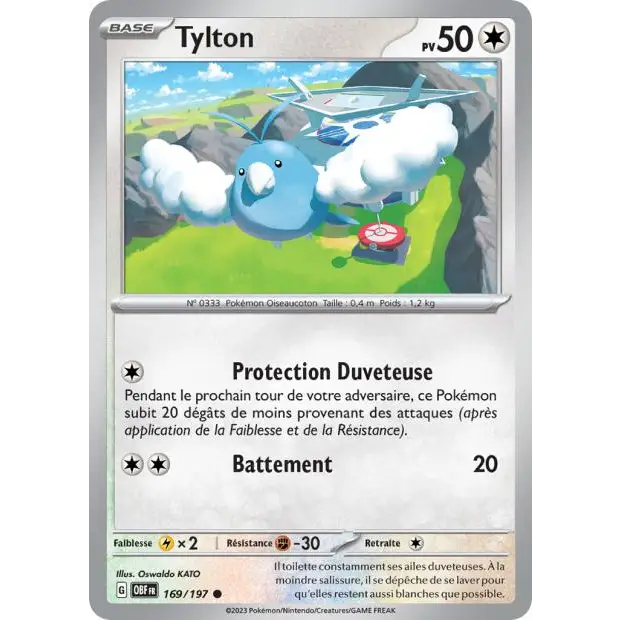 Commune - Pokemon - Flammes Obsidiennes - Tylton 169/197 - Poke-Geek