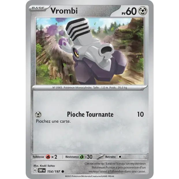 Commune - Pokemon - Flammes Obsidiennes - Vrombi 154/197 - Poke-Geek
