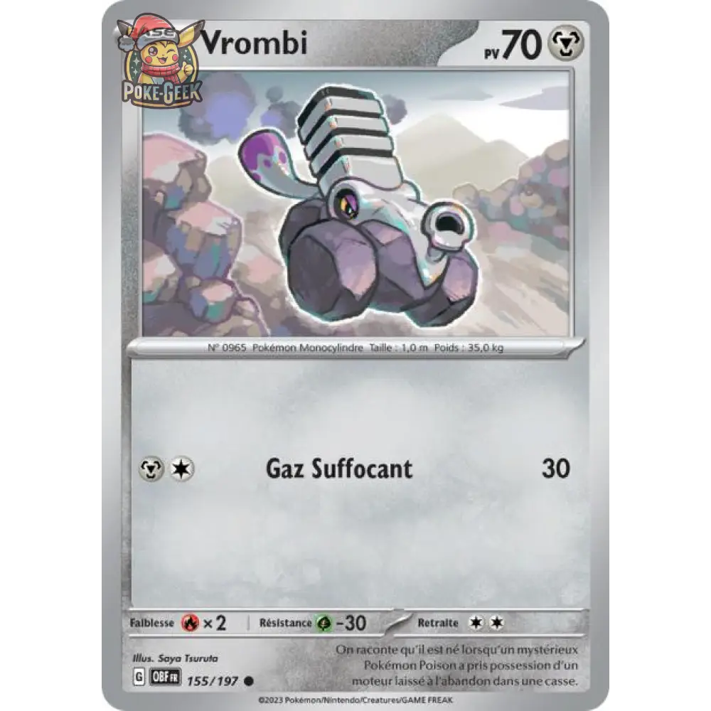 Commune - Pokemon - Flammes Obsidiennes - Vrombi 155/197 - Poke-Geek