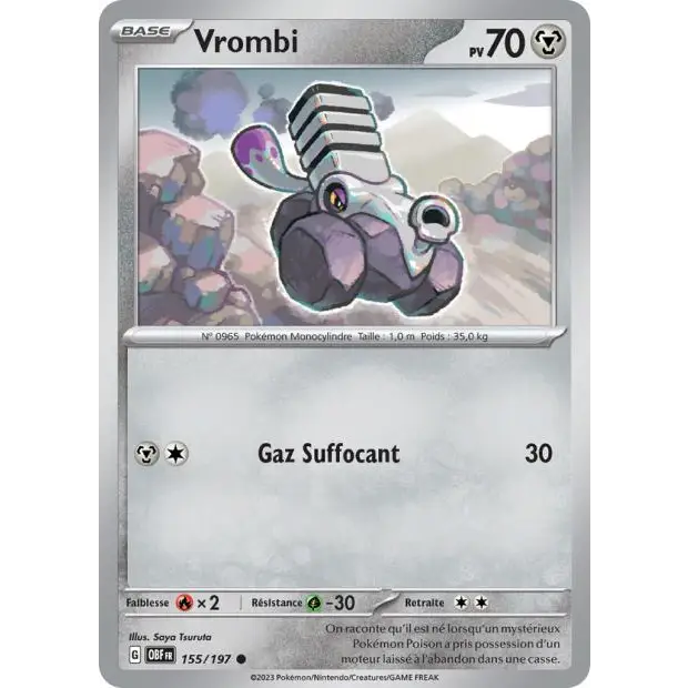 Commune - Pokemon - Flammes Obsidiennes - Vrombi 155/197 - Poke-Geek