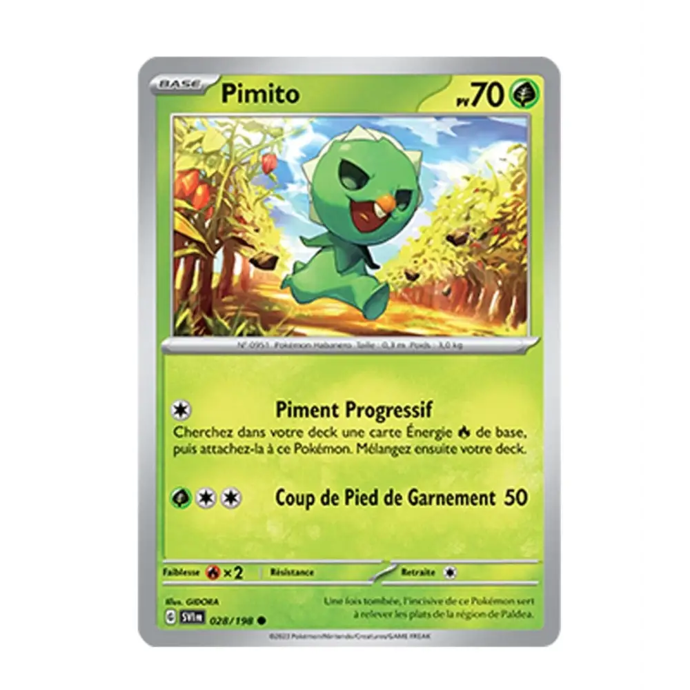 Commune Reverse - Pokemon - Écarlate et Violet de Base - Pimito 28/198 - Poke-Geek