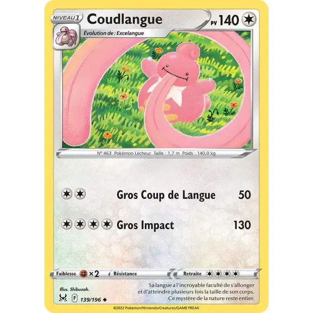 Coudlangue - EB Origine Perdue - 139/196 - Poke-Geek