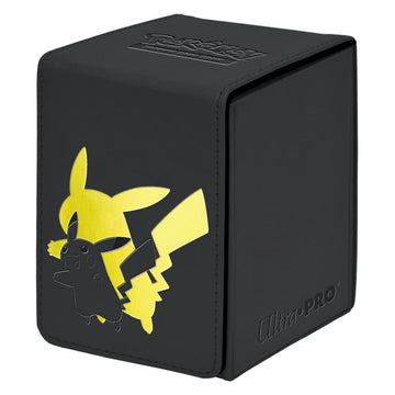 Deck Box Alcove Flip Pokémon - Pikachu Elite Gold - Ultra Pro - Poke-Geek